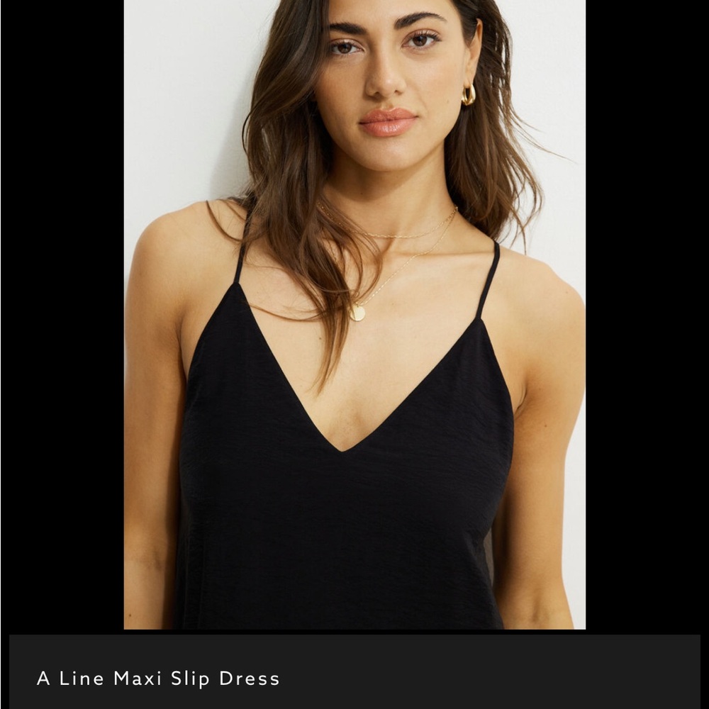 Dynamite Black Slip Maxi Dress